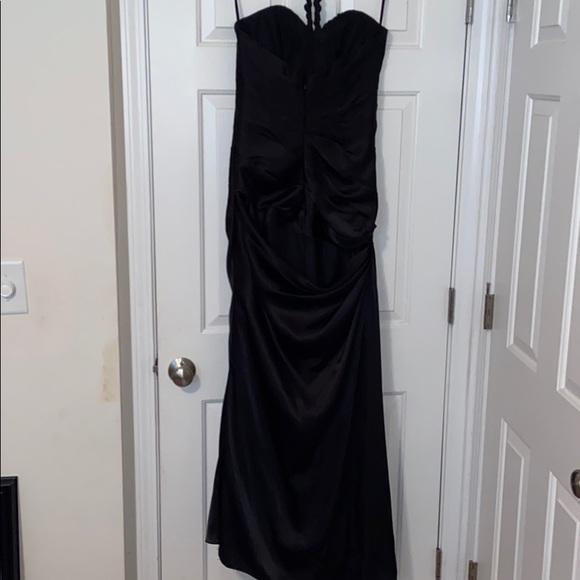 Flirt black evening gown w/ beading poly size 8 - Picture 5 of 5